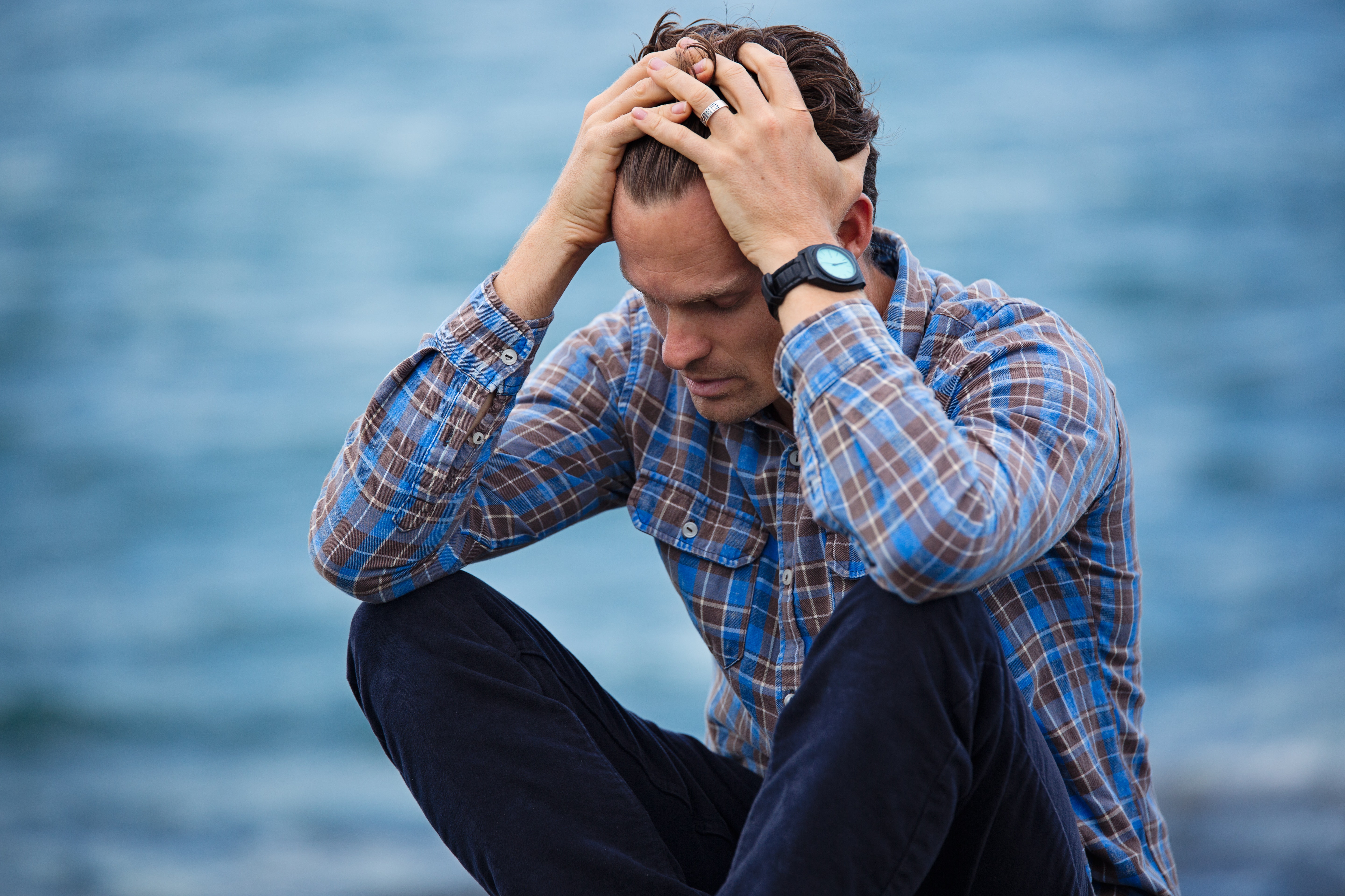 image of man looking frustrated